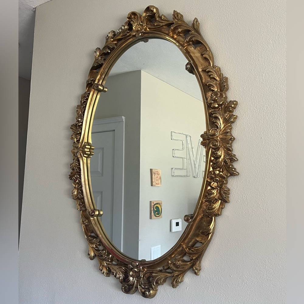 Vintage MIDCENTURY Style “Vanguard Studios” Extra-Large Ornate Mirror HEAVY